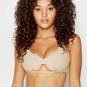 Frankies Bikinis “Cole” top in Latte
